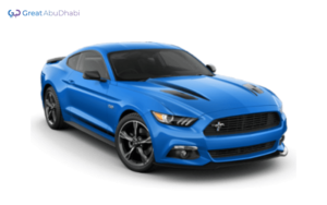 Blue FORD MUSTANG 2020